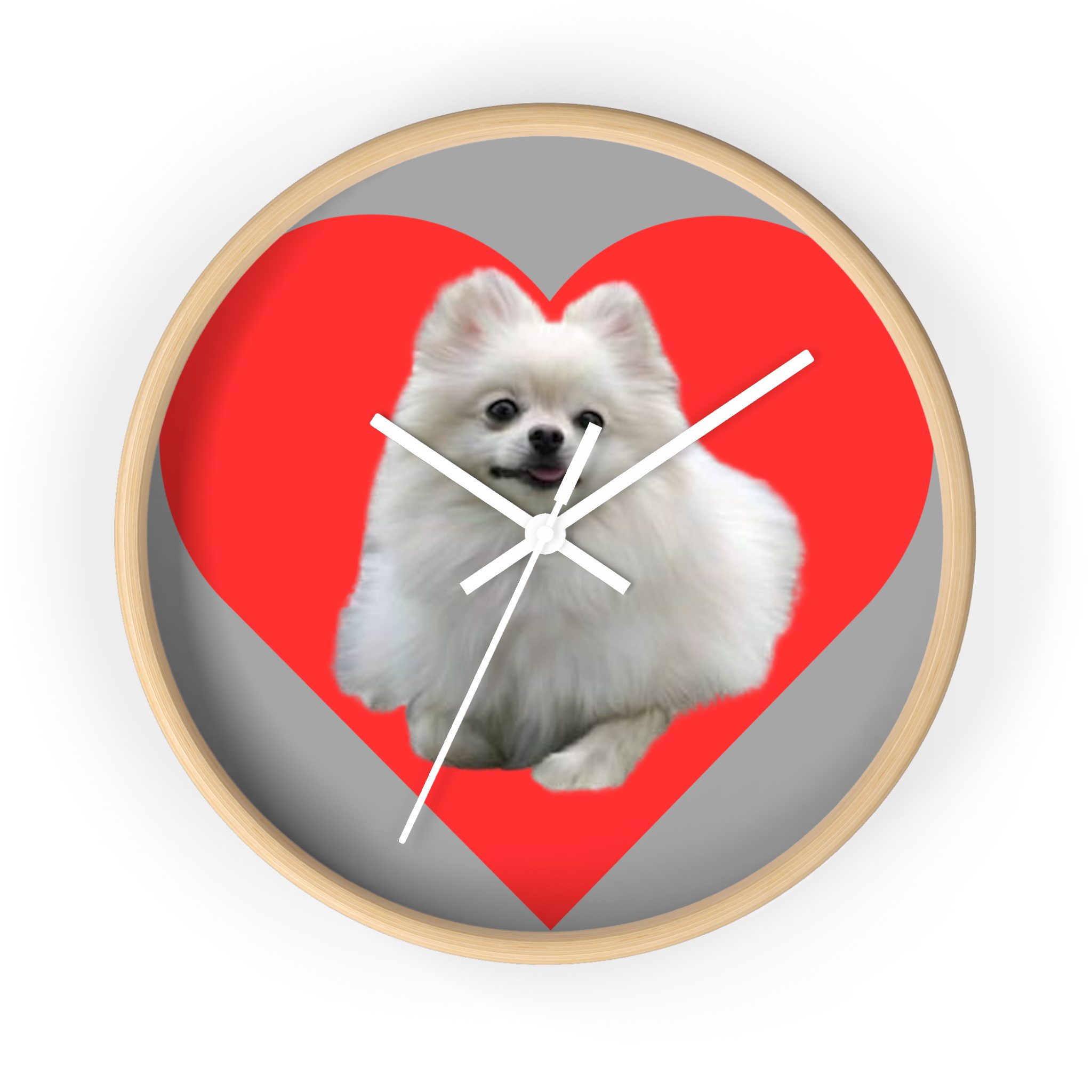 Pomeranian Heart Wall Clock - Image 16
