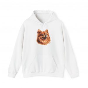Pomeranian Portrait Hoodie — Cute Dog Face Pullover for Dog Lovers