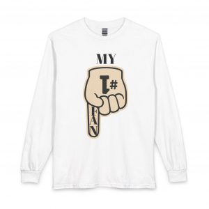 Long Sleeve Shirt — “My #1 Fan” Pointing Hand Graphic