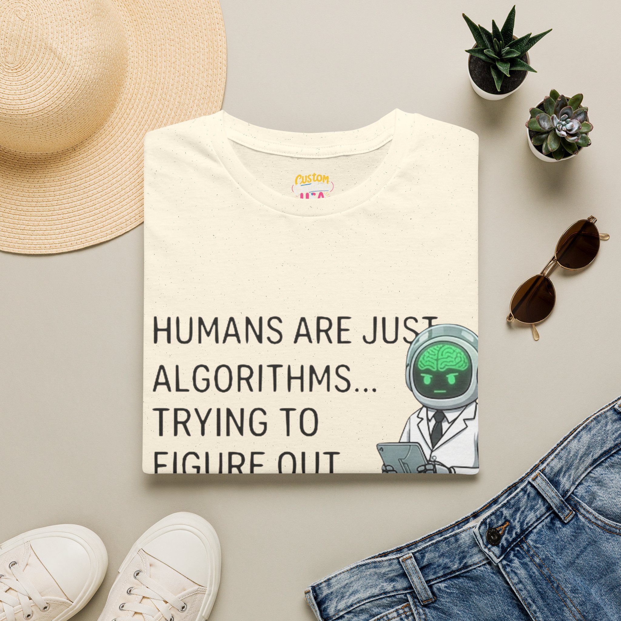 Robot Scientist Graphic T-Shirt - Image 79