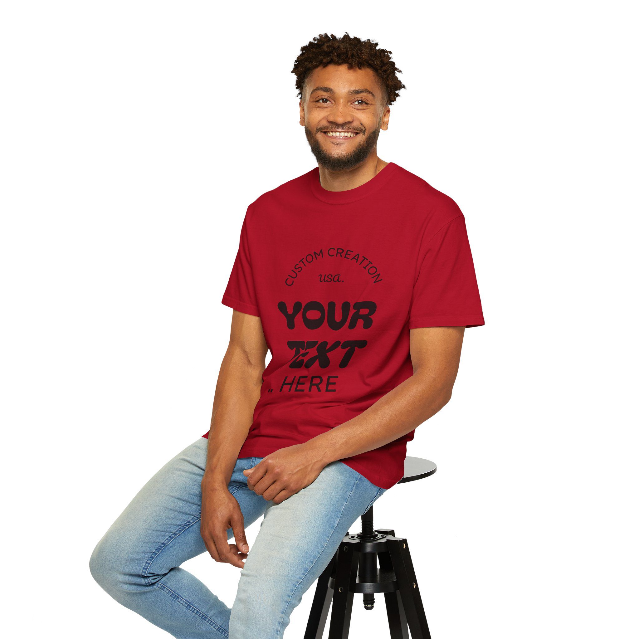 Custom Text T-Shirt — Personalized Graphic Tee (Add Your Text) - Image 77