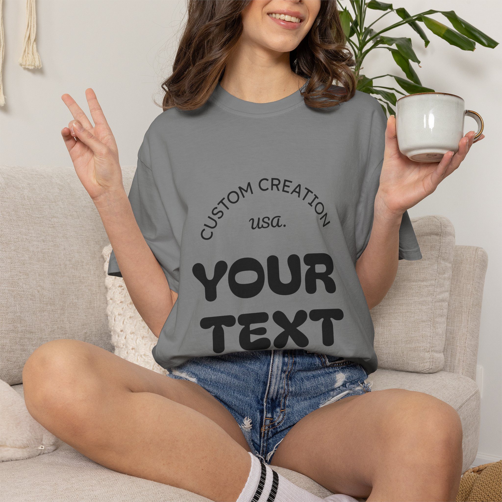 Custom Text T-Shirt — Personalized Graphic Tee (Add Your Text) - Image 33
