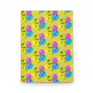 Arabic "A.B.D.G" Balloon Hardcover Journal - Alphabet Notebook Learning Gift