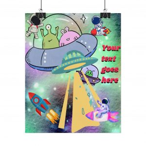 Space-Themed Rolled Posters | Personalized Wall Art, Kid's Room Decor, Galaxy Vibes, Gift for Space Enthusiasts, Fun Home Decoration