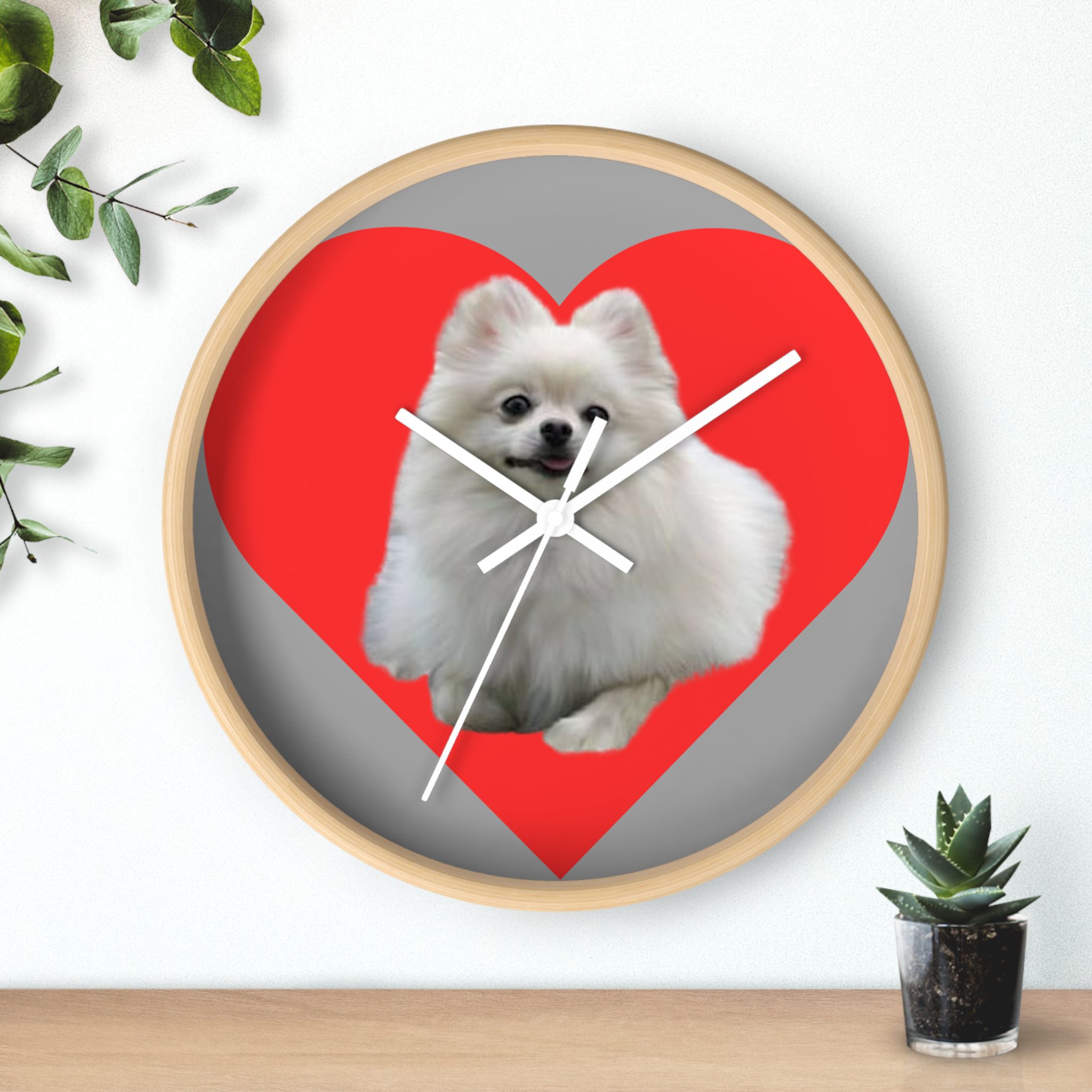 Pomeranian Heart Wall Clock - Image 18