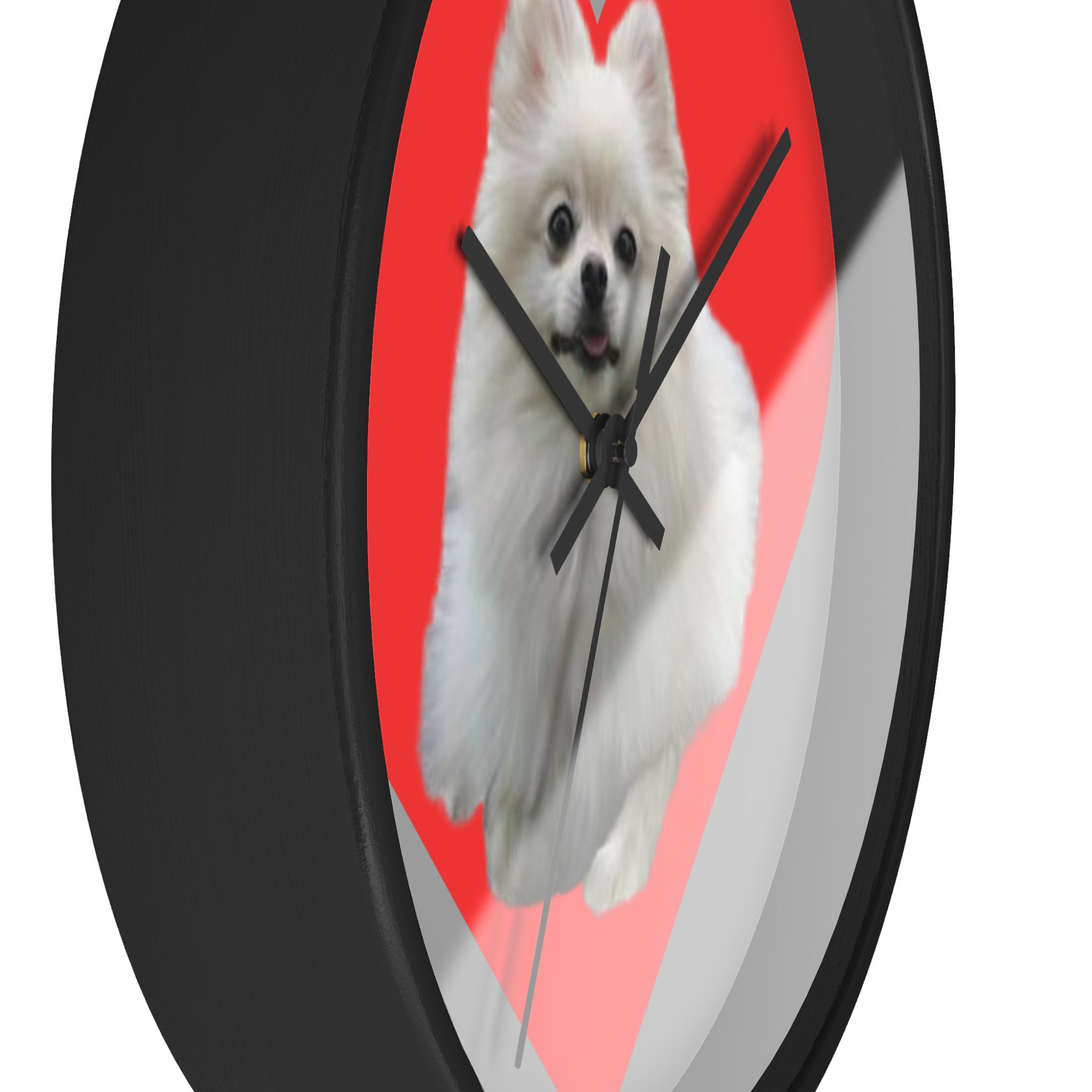Pomeranian Heart Wall Clock - Image 2
