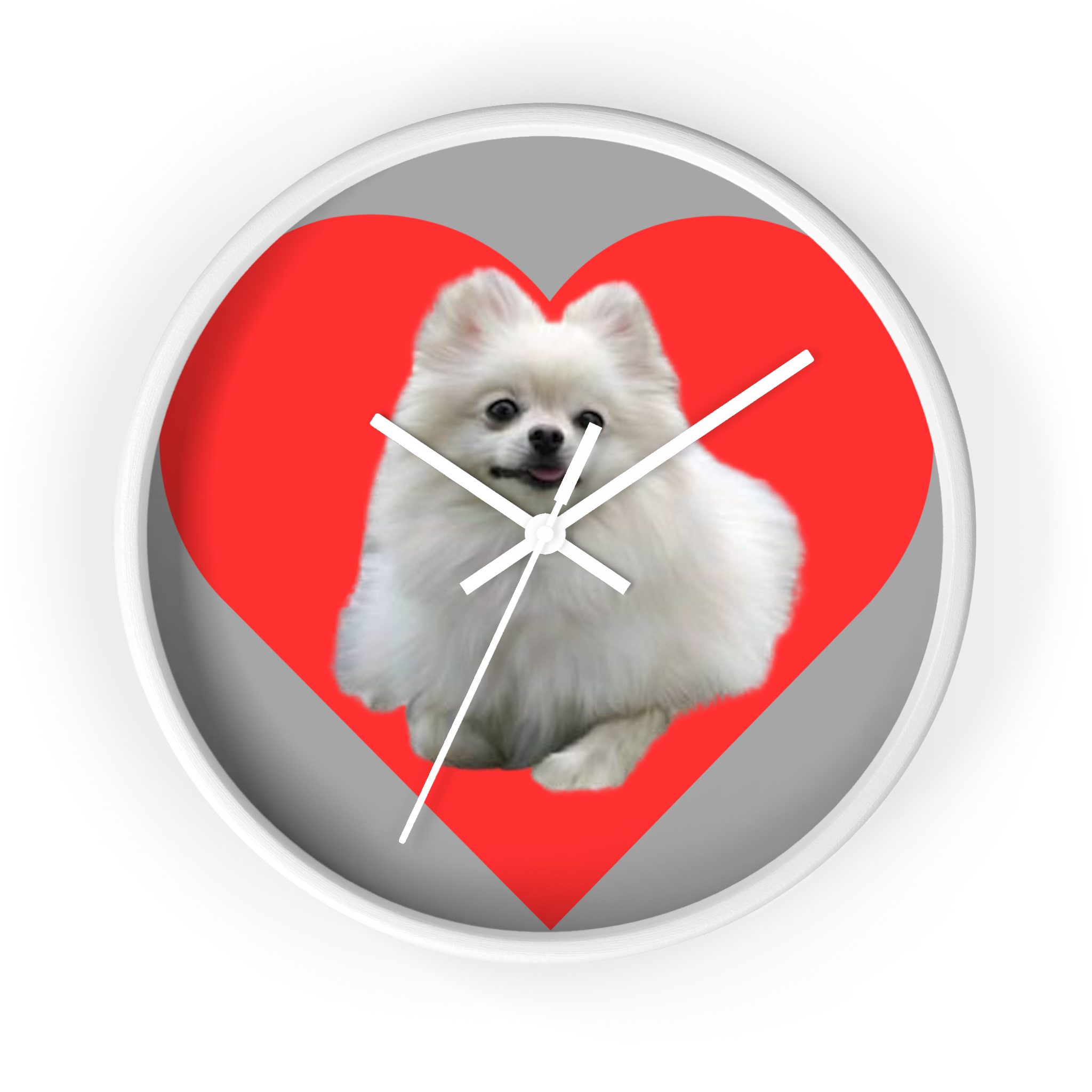 Pomeranian Heart Wall Clock - Image 10