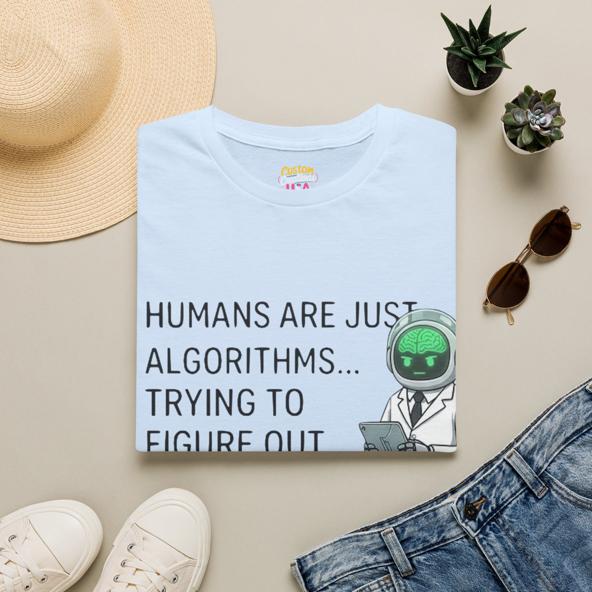 Robot Scientist Graphic T-Shirt - Image 2