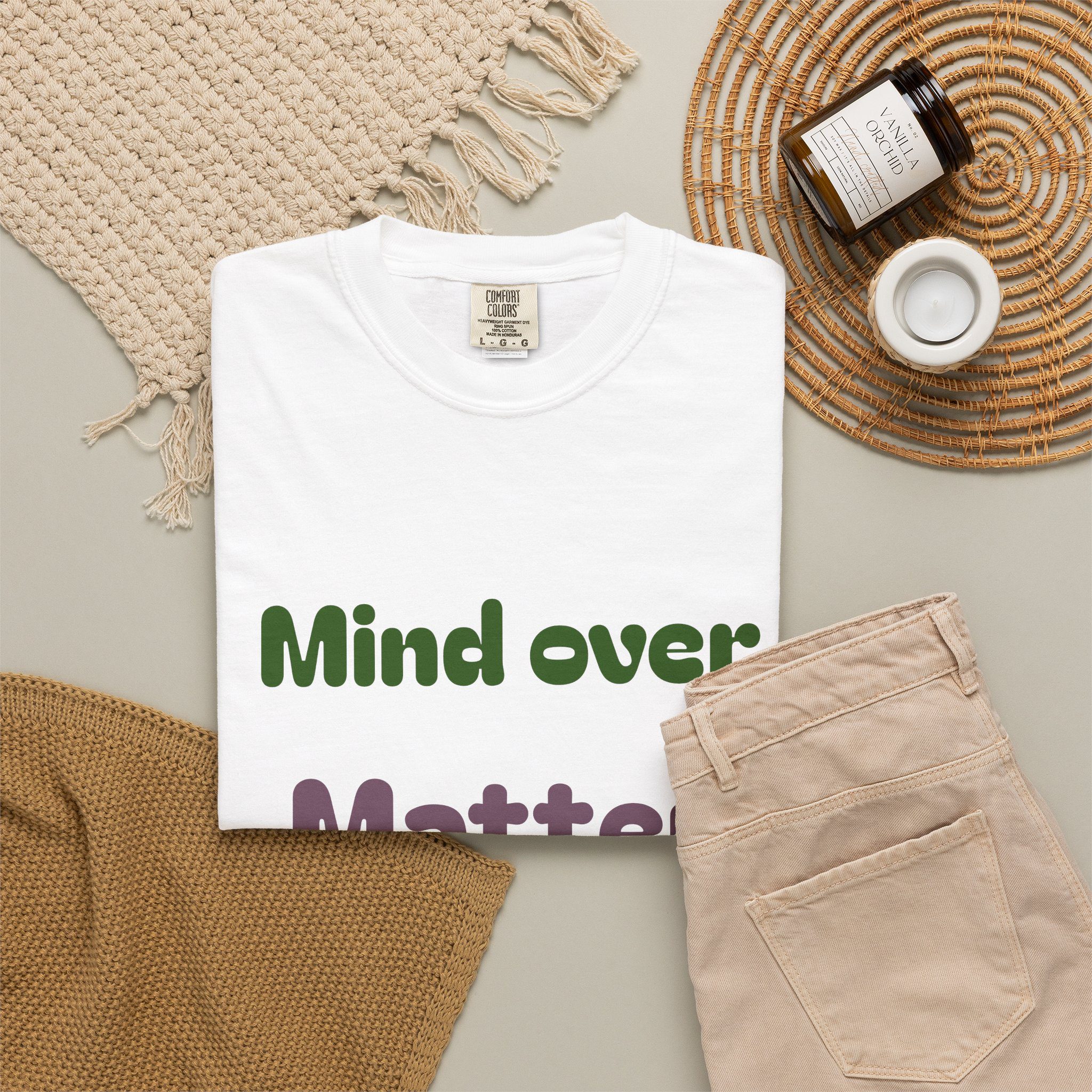 Comfort Colors Women Tee Funny Mind Over Matter Relationship Sarcastic Graphic Shirt - Image 17