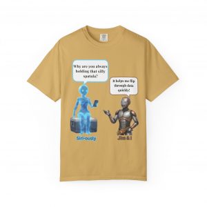 Funny AI Robot Comic T-Shirt | Programmer Data Science Tee | Tech Humor Gift