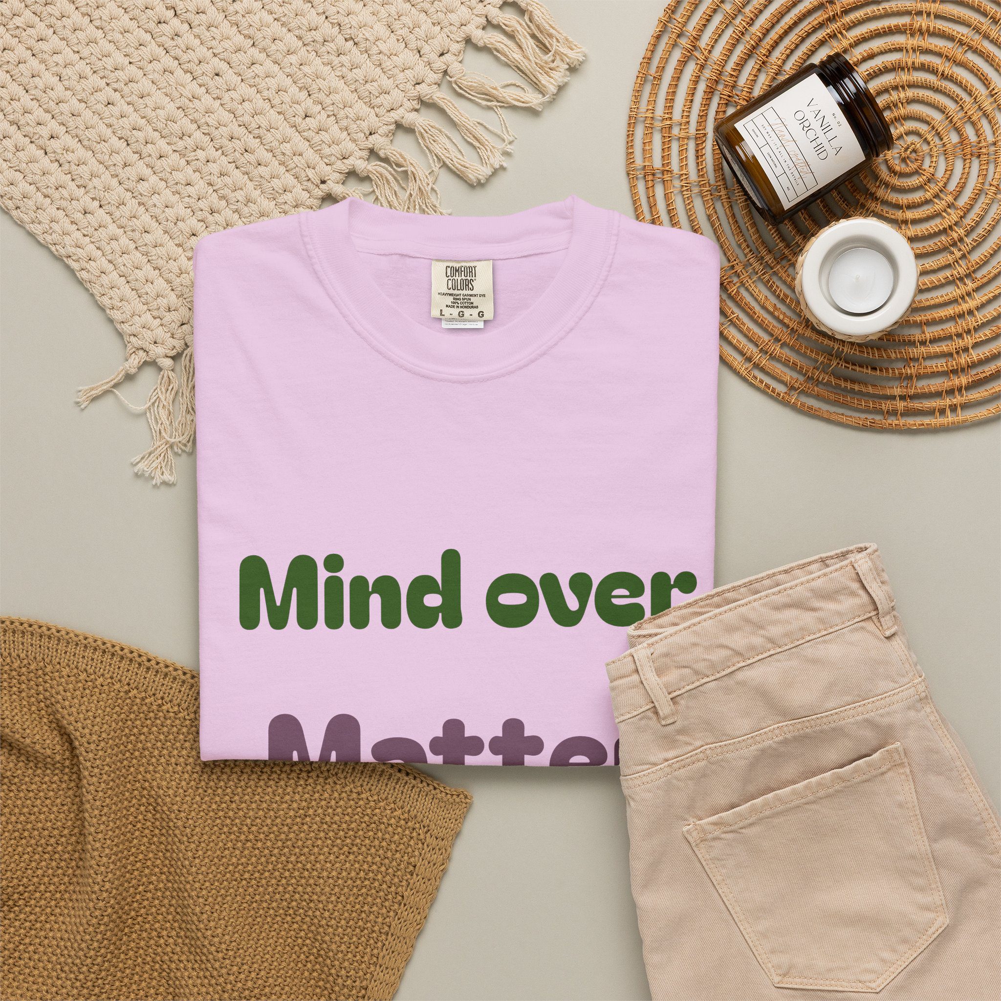 Comfort Colors Women Tee Funny Mind Over Matter Relationship Sarcastic Graphic Shirt - Image 7