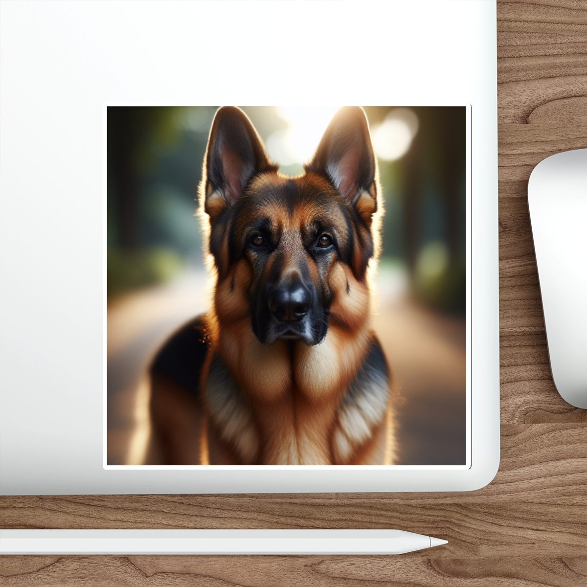 German Shepherd Die-Cut Sticker — Realistic Dog Portrait Sticker for Laptops & Water Bottles - Image 17