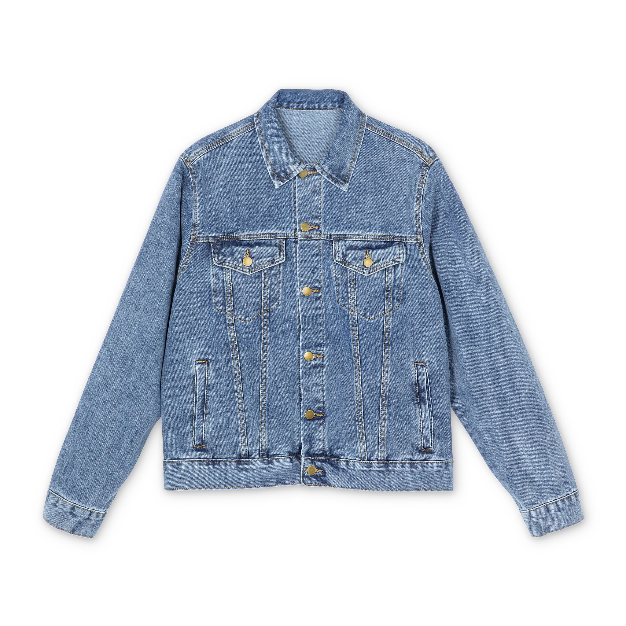 Denim Jacket — Retro Band Photo Back Print - Image 2