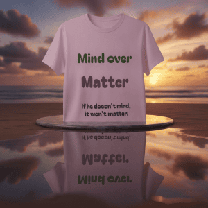 Comfort Colors Women Tee Funny Mind Over Matter Relationship Sarcastic Graphic Shirt